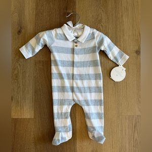 Edgehill Collection Newborn Baby Boy Footed Coverall